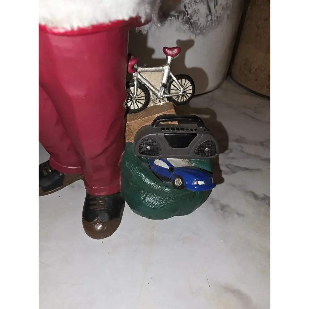 Vtg 80s Midwest 20th Century Santa Claus Cassette Player Mobile Phone Christmas